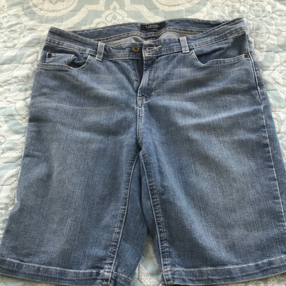 Sonoma Life+Style denim Bermuda shorts